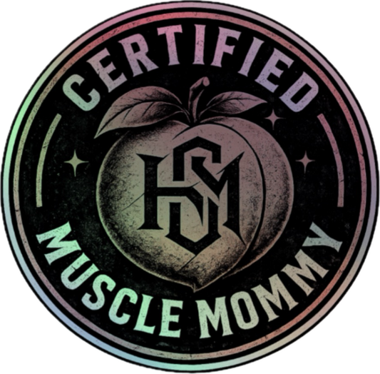 Muscle Mommy Holographic stickers