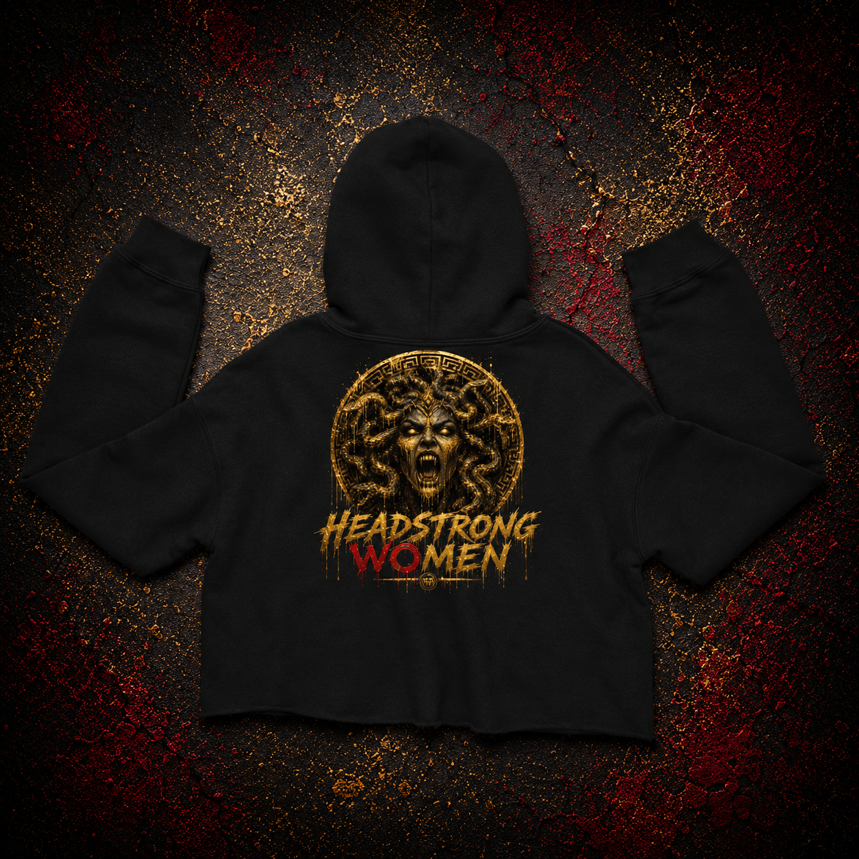 Headstrong Women Medusa Crop Hoodie