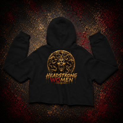 Headstrong Women Medusa Crop Hoodie
