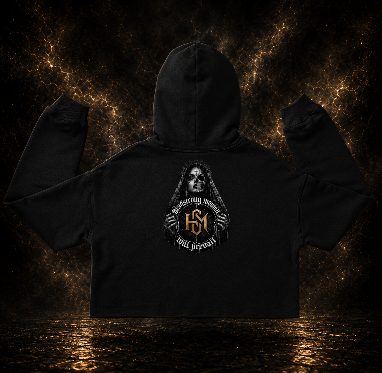 Headstrong Women Cropped Hoodie