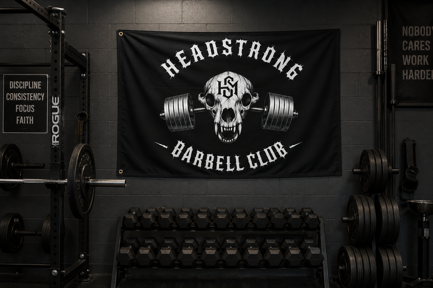 Headstrong Barbell Club Flag